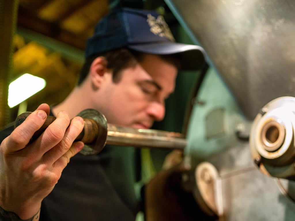 Roasting coffee for wholesale coffee pods.