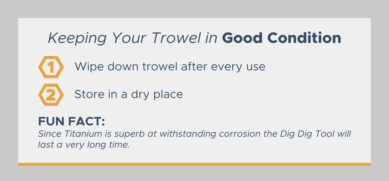 How to Keep Your Trowel in Good Condition