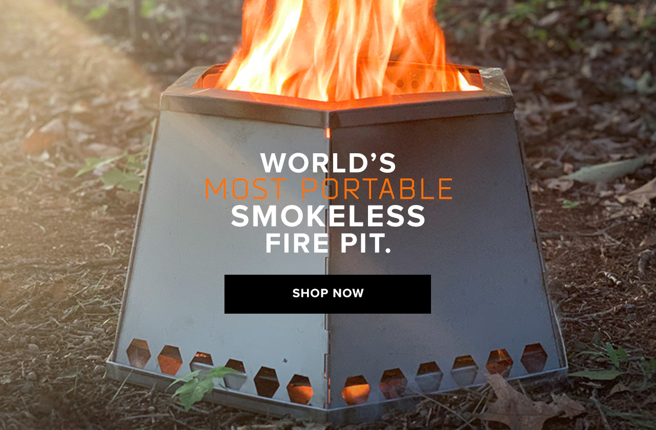WORLD'S MOST PORTABLE SMOKELESS FIRE PIT - THE VARGO MEGAHEX