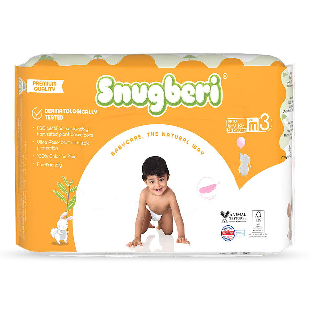 Snugberi Diaper Size Medium 6-9 kg 28's - Snugberi®