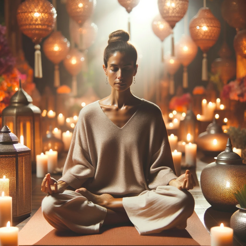Mindful Meditation Fusion Yoga | Cork yoga mat | non slip yoga mat | eco friendly yoga mat | sustainable yoga mat