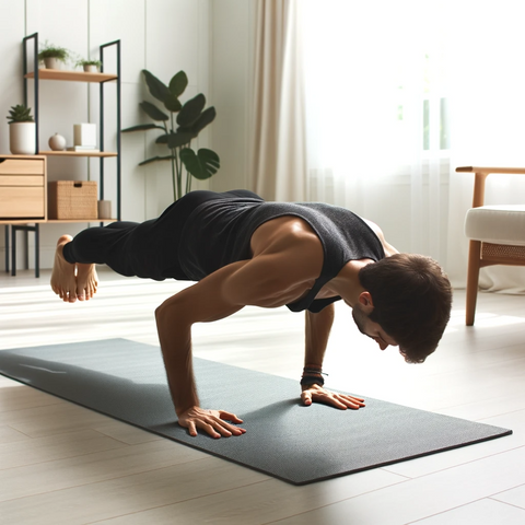 Chaturanga Dandasana (Four-Limbed Staff Pose) Cork Yoga Mat | Non Slip Yoga Mat | Eco Friendly Yoga Mat | Sustainable Yoga Mat