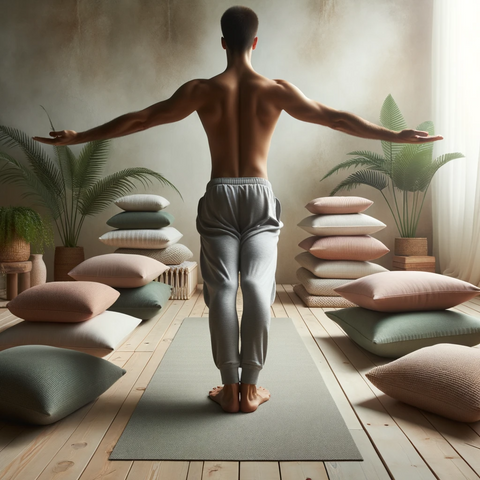 Tadasana (Mountain Pose) | Cork Yoga Mat | Non Slip Yoga Mat | Eco Friendly Yoga Mat | Sustainable Yoga Mat