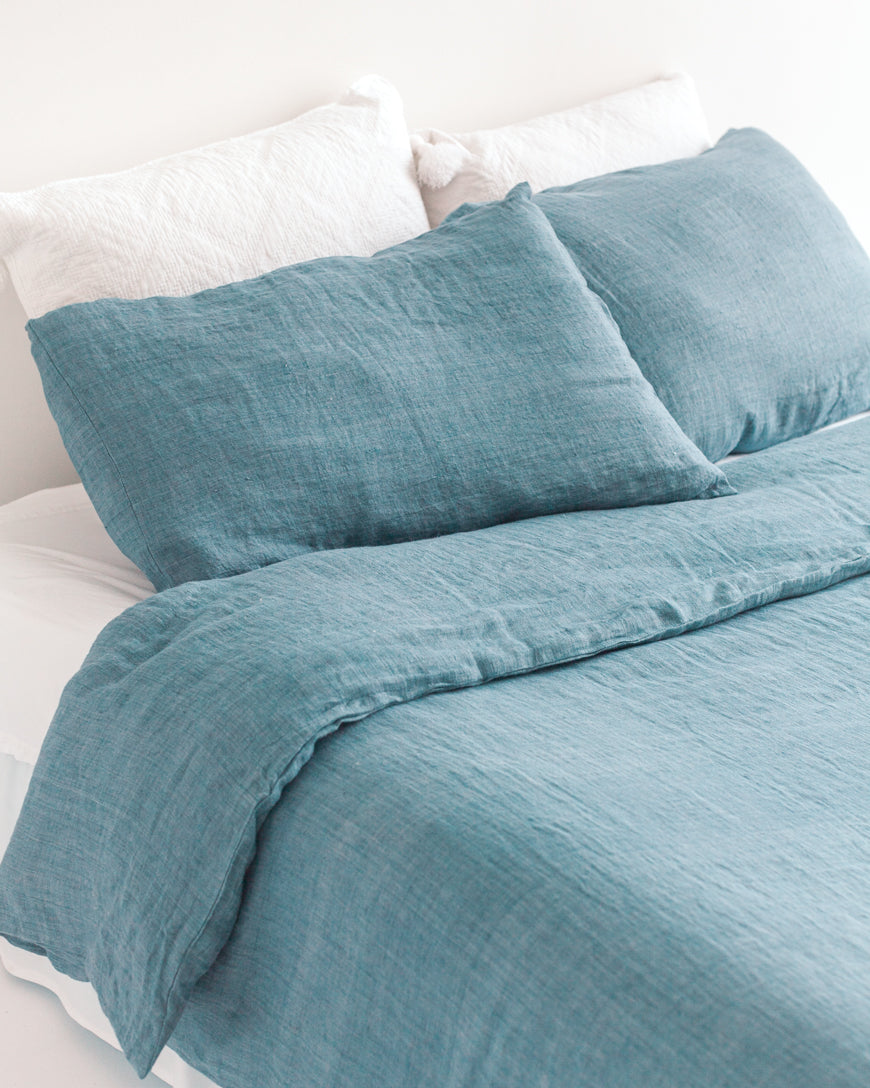 denim linen duvet cover