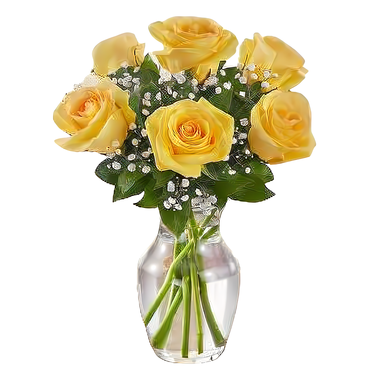 Manhattan Flower Delivery - Love&#39;s Embrace Roses Yellow - Roses