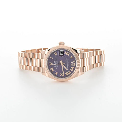 ROLEX | 31MM DATEJUST ROSE GOLD WATCH - 278275