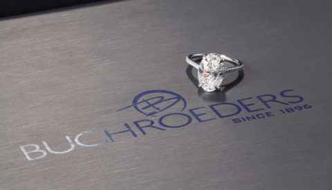 Buchroeders logo and engagement ring