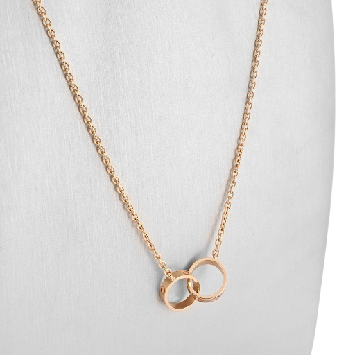 Love Necklace In 18k Rose Gold