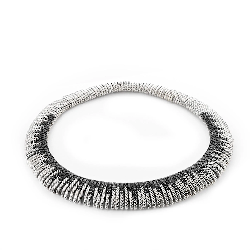 Tempo Collar Necklace With Black Spinel