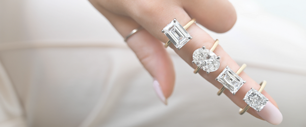 Lab Grown Diamond engagement rings on hand