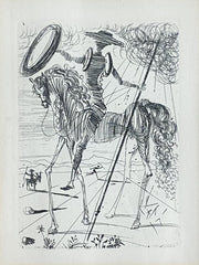 Salvador Dali etching Don Quixote