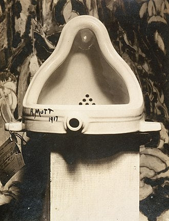 Marcel Duchamp's Dadaist artwork "Fountain"
