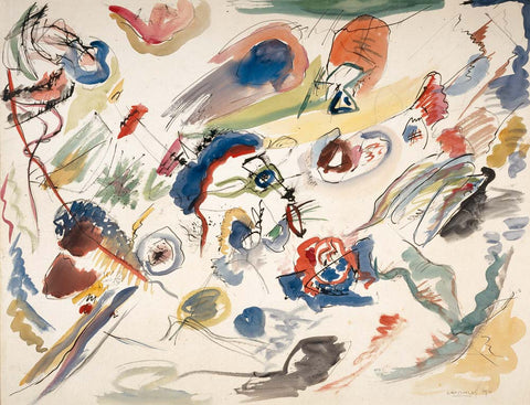 Aquarelle Abstraite by Vasily Kandinsky is thought to be first abstract painting