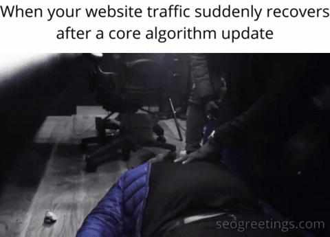 when your website traffic recovers after a core algorithm update