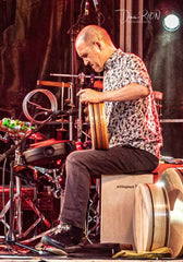 Patrick Graham in concert with frame drum