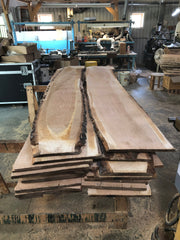 Newly sawn boards