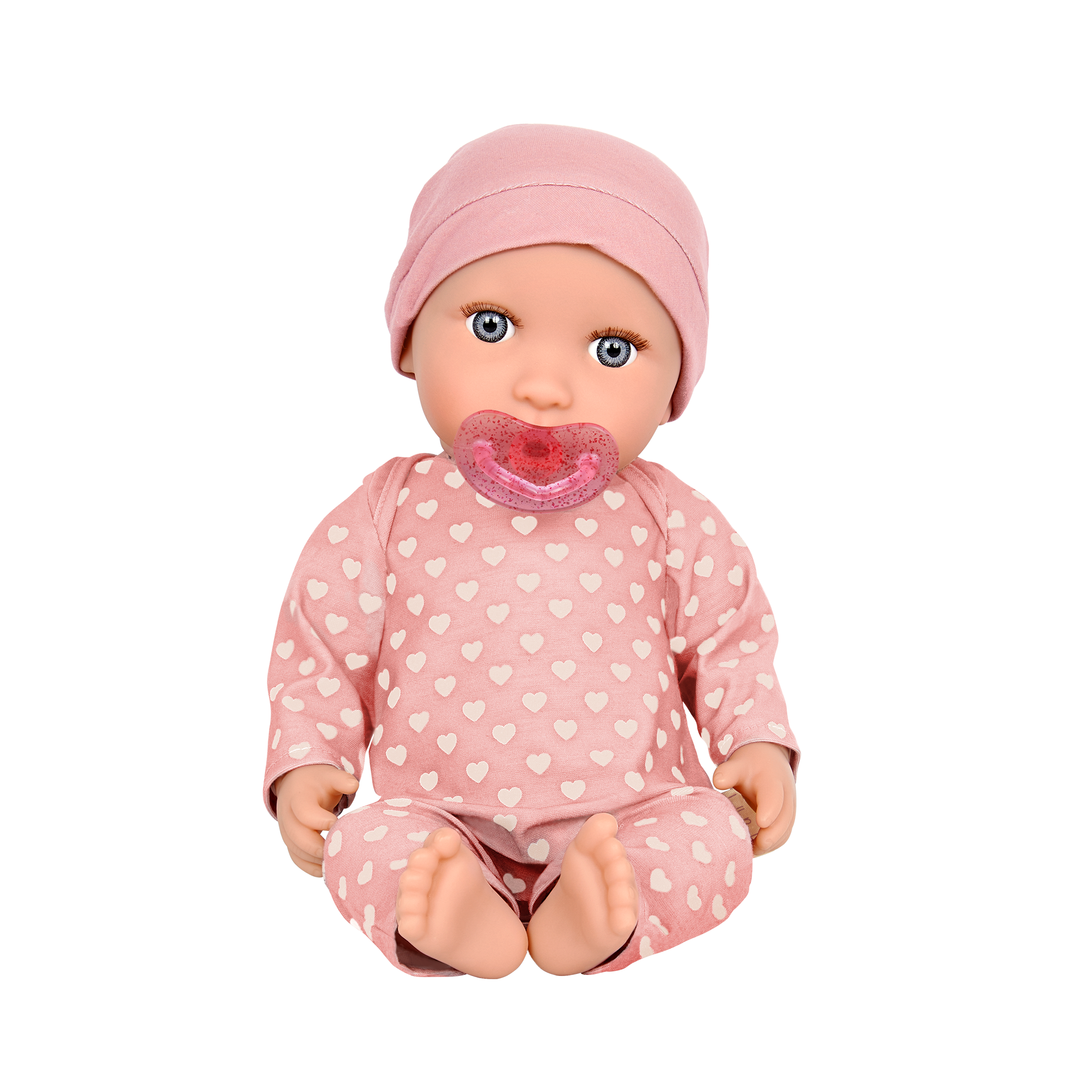 Baby Doll – Pink Heart-Print Pyjama - Lullababy UK Consumer product image