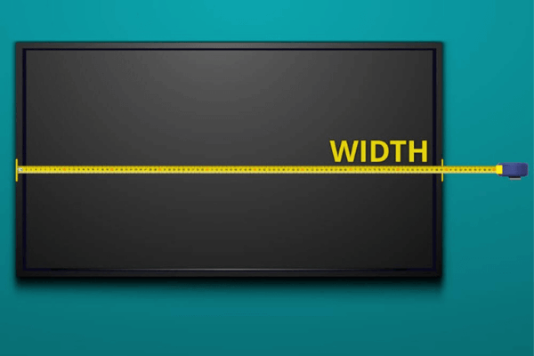 Calculating TV's width