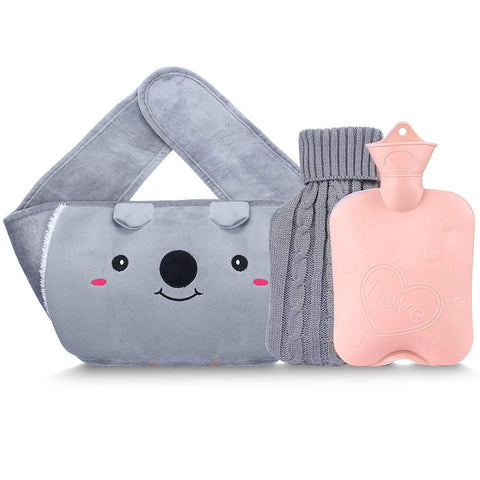 Bouillotte à eau - 1L - Ceinture - Koala - Rose