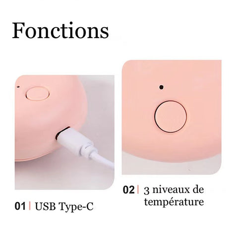 Chauffe-main rechargeable 3-en-1 - Patte de chat - Pink – Simplement Chaud