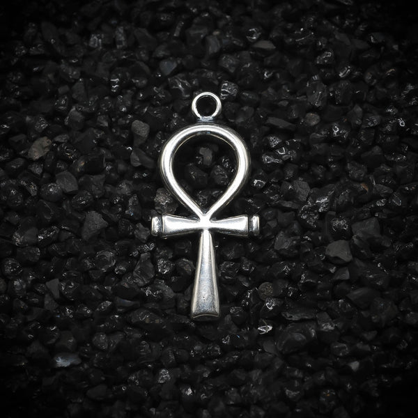 Ankh Key of Eternal Life Hieroglyphics Ancient Egyptian Oval Charm | 9