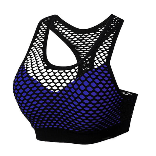 M-6XL Women Hollow Out Fitness Yoga Sports Bra For Running Gym