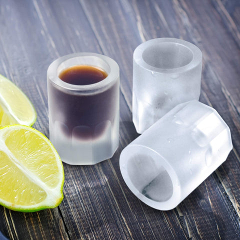 shot glasses made out of ice