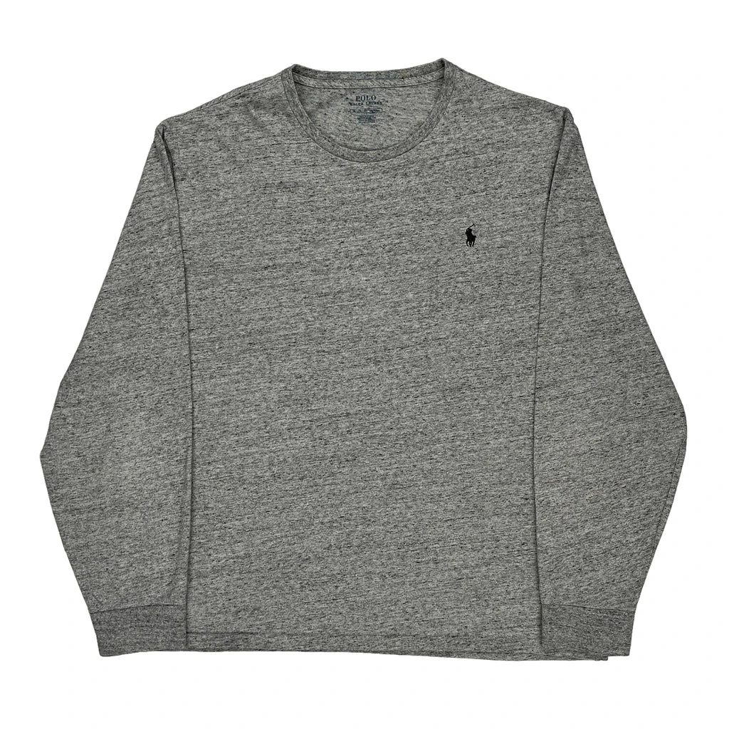 image of Ralph Lauren Long Sleeve T-Shirt - XL Grey Cotton
