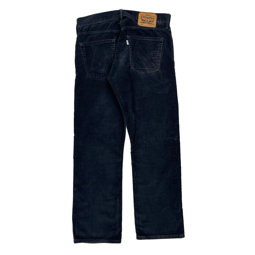image of Levis Cord Trousers - 32″ Waist Navy Cotton