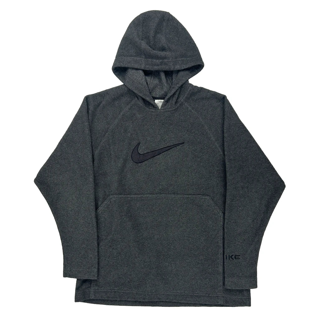 image of Nike Graphic Hoodie - Large Green Polyester Blend