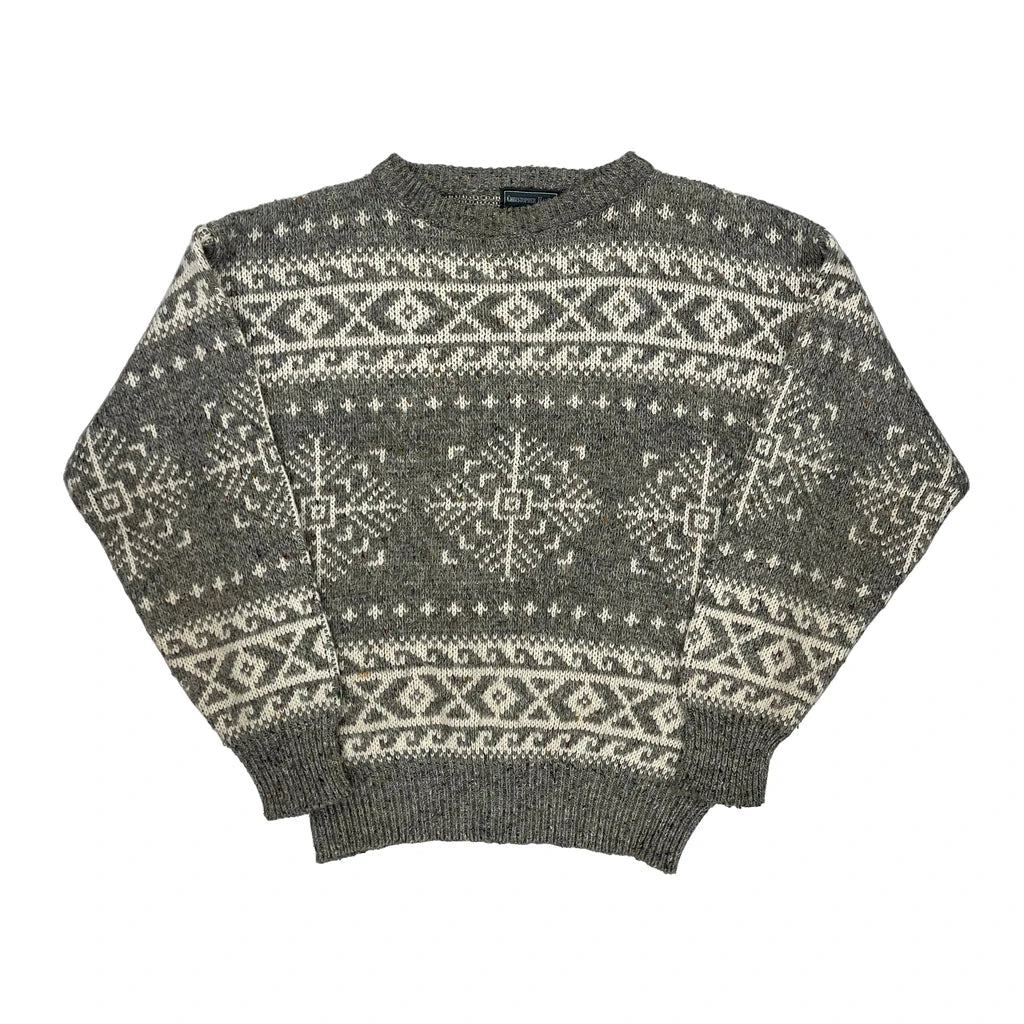 image of Christopher Hayes Jumper - Medium Grey Acrylic Blend