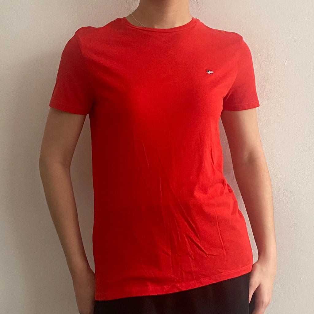 image of Napapijri T-Shirt - XS Red Cotton