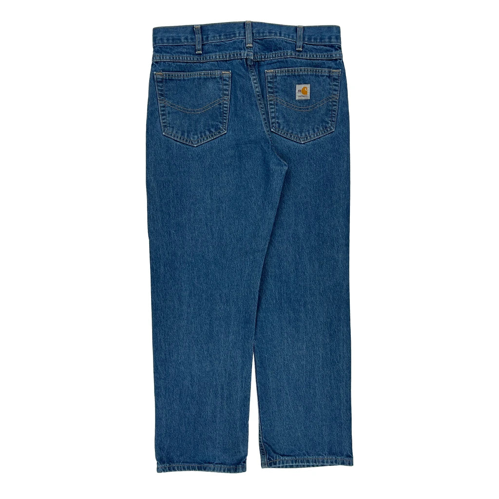 image of Carhartt Jeans - 34W 29L Blue Cotton