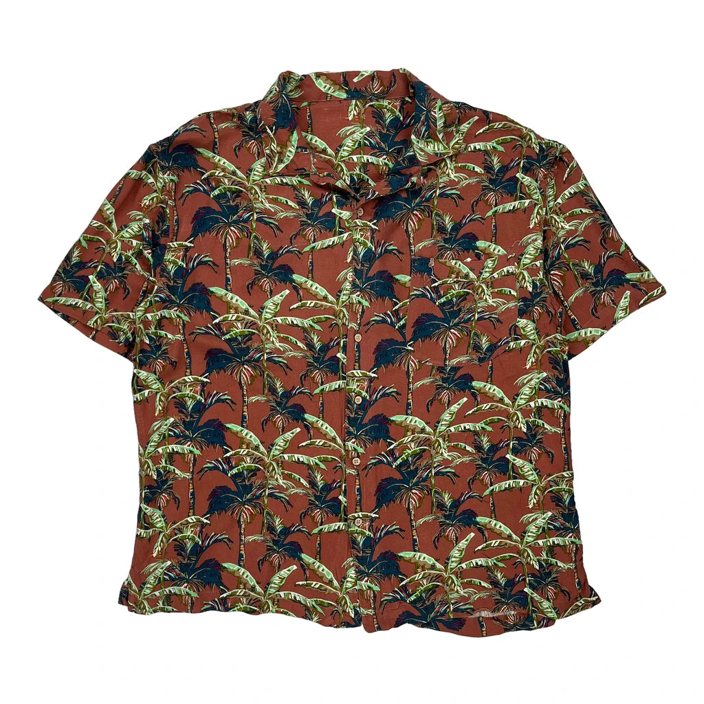image of Unbranded Hawaiian Shirt - XL Brown Cotton