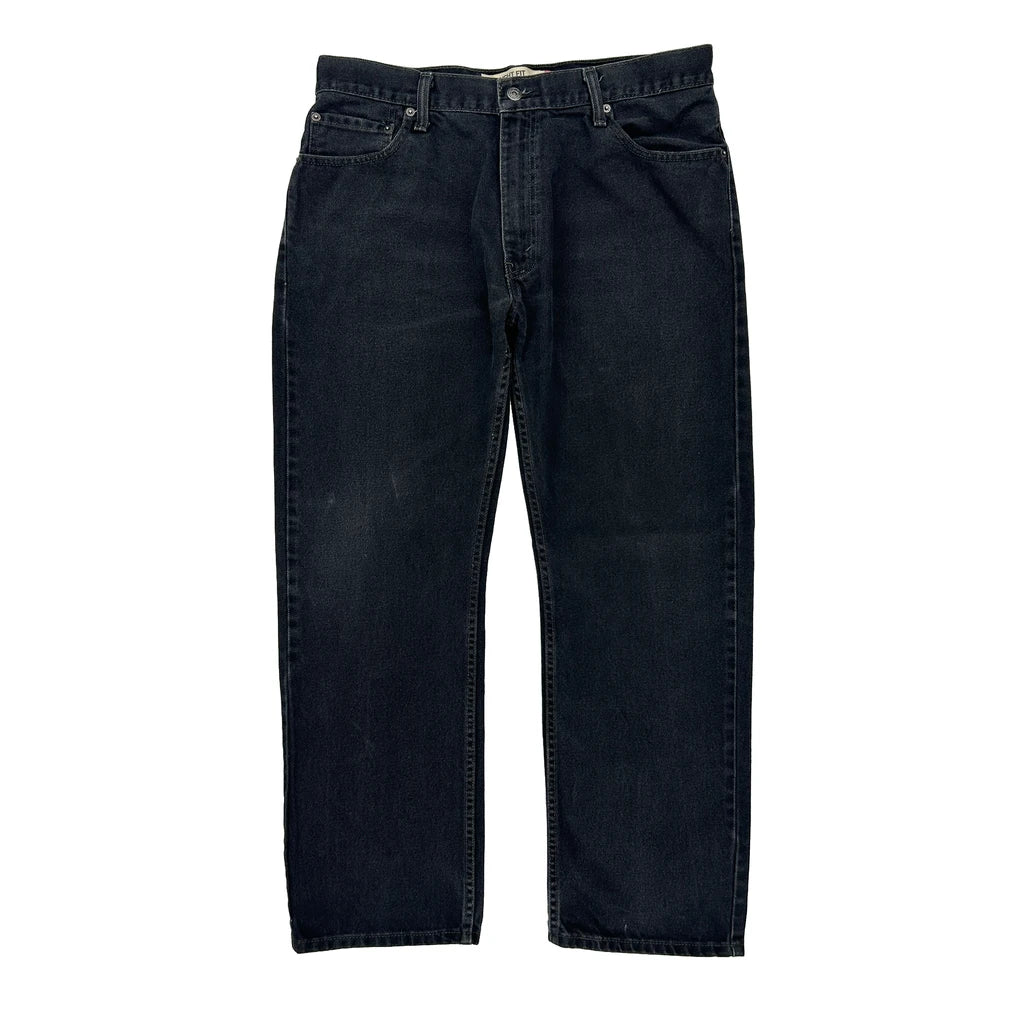 image of 505 Levis Jeans - 36W 29L Black Cotton
