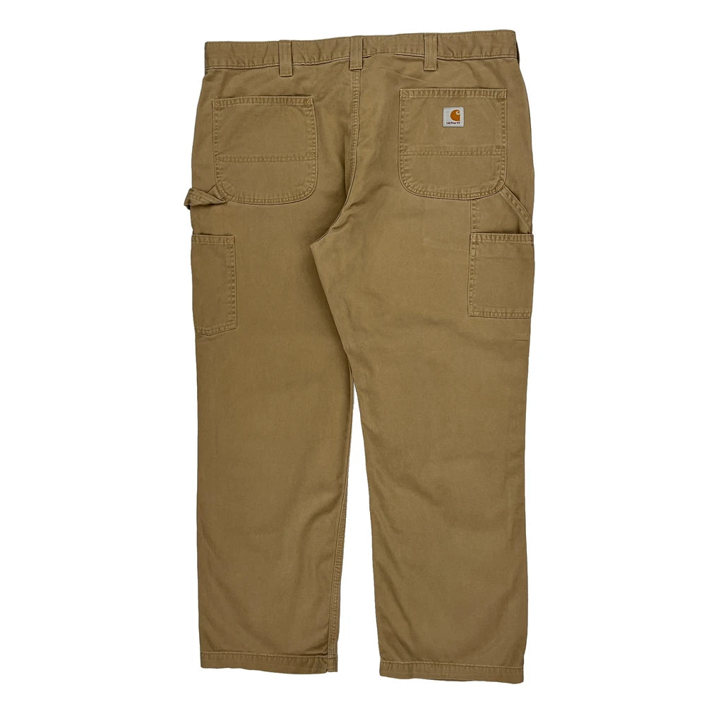 image of Carhartt Carpenter Trousers - 39W 28L Beige Cotton