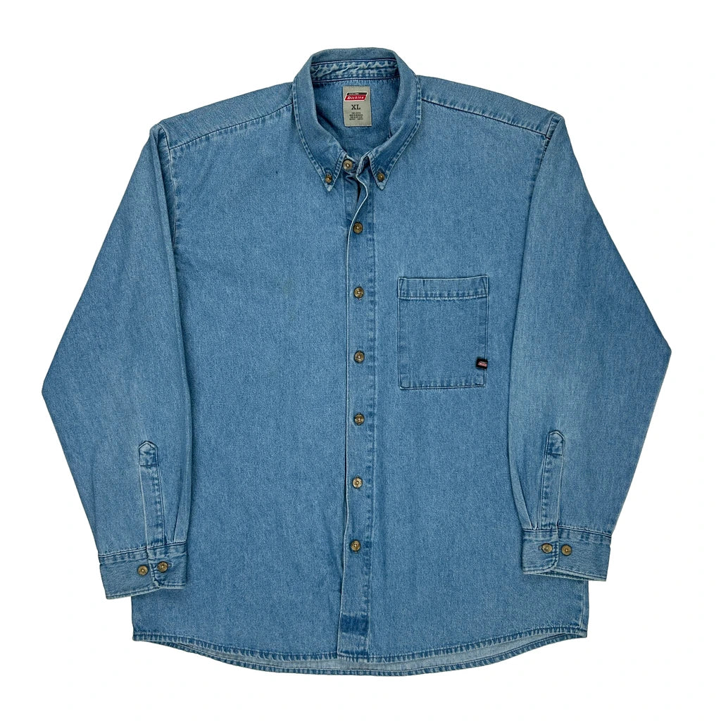 image of Dickies Denim Shirt - XL Blue Cotton