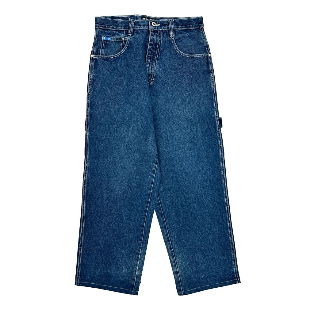 image of Southpole Baggy Carpenter Jeans - 30W 29L Blue Cotton