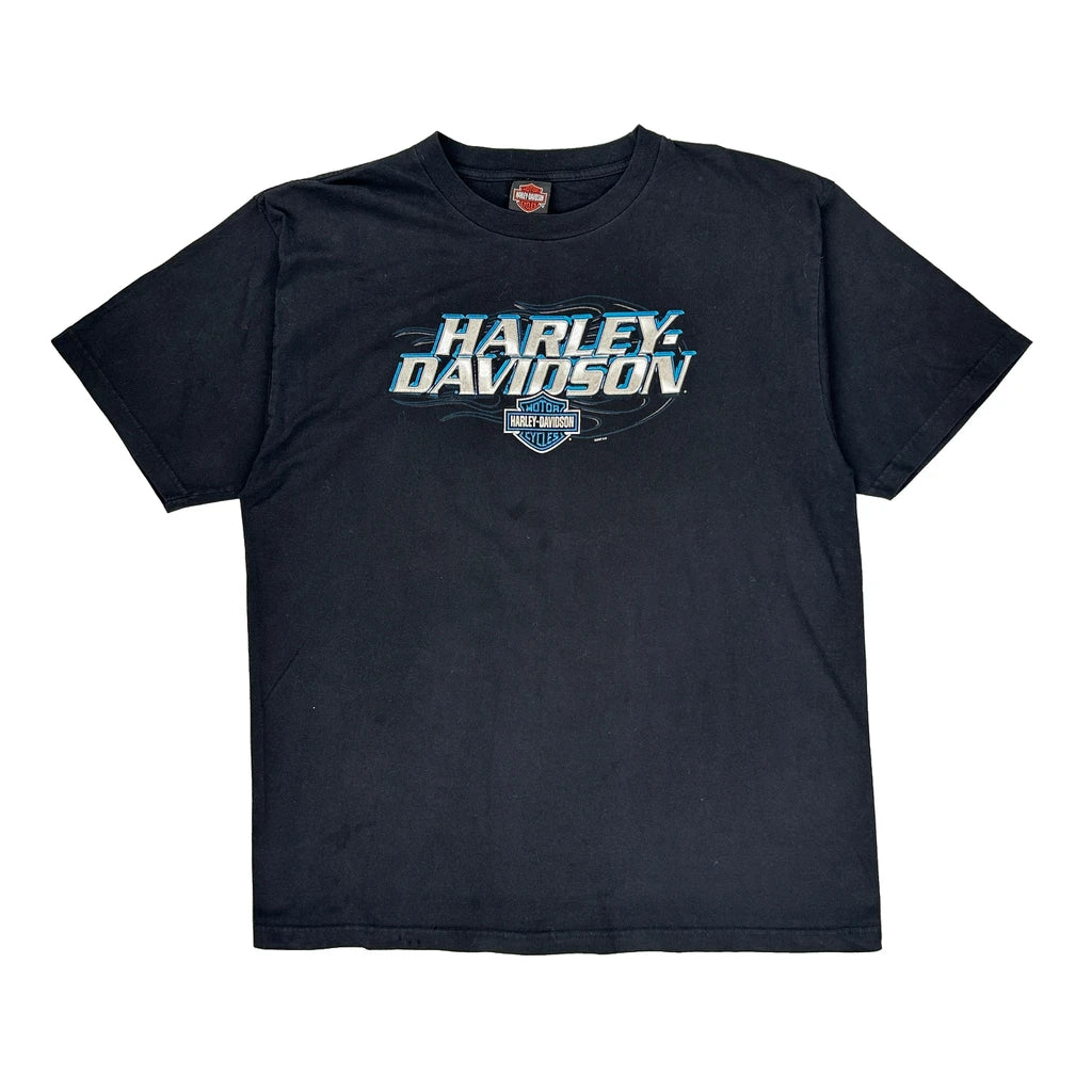 image of Daytona Beach Harley Davidson Graphic T-Shirt - 2XL Black Cotton