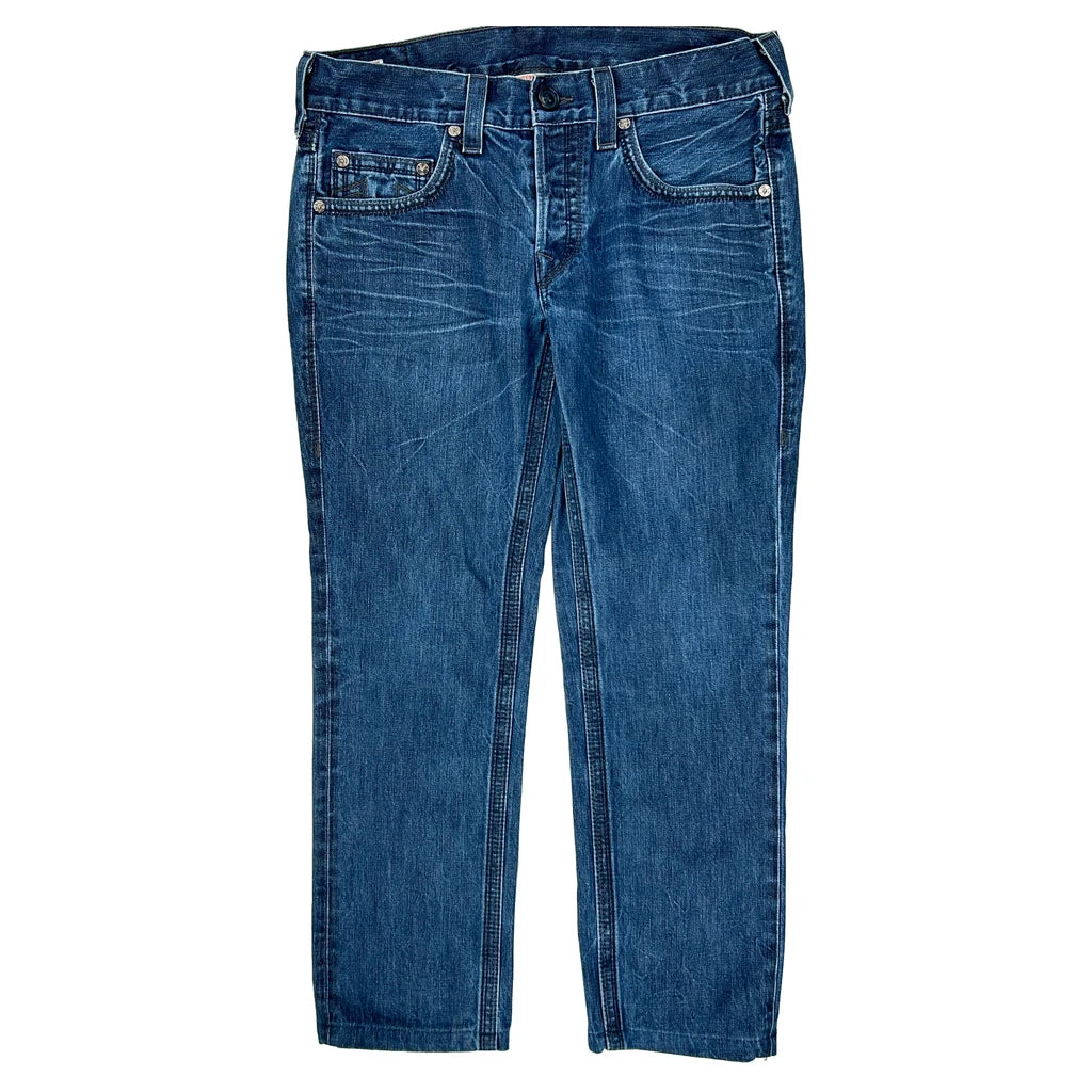 image of True Religion Slim Fit Jeans - 34W 29L Blue Denim