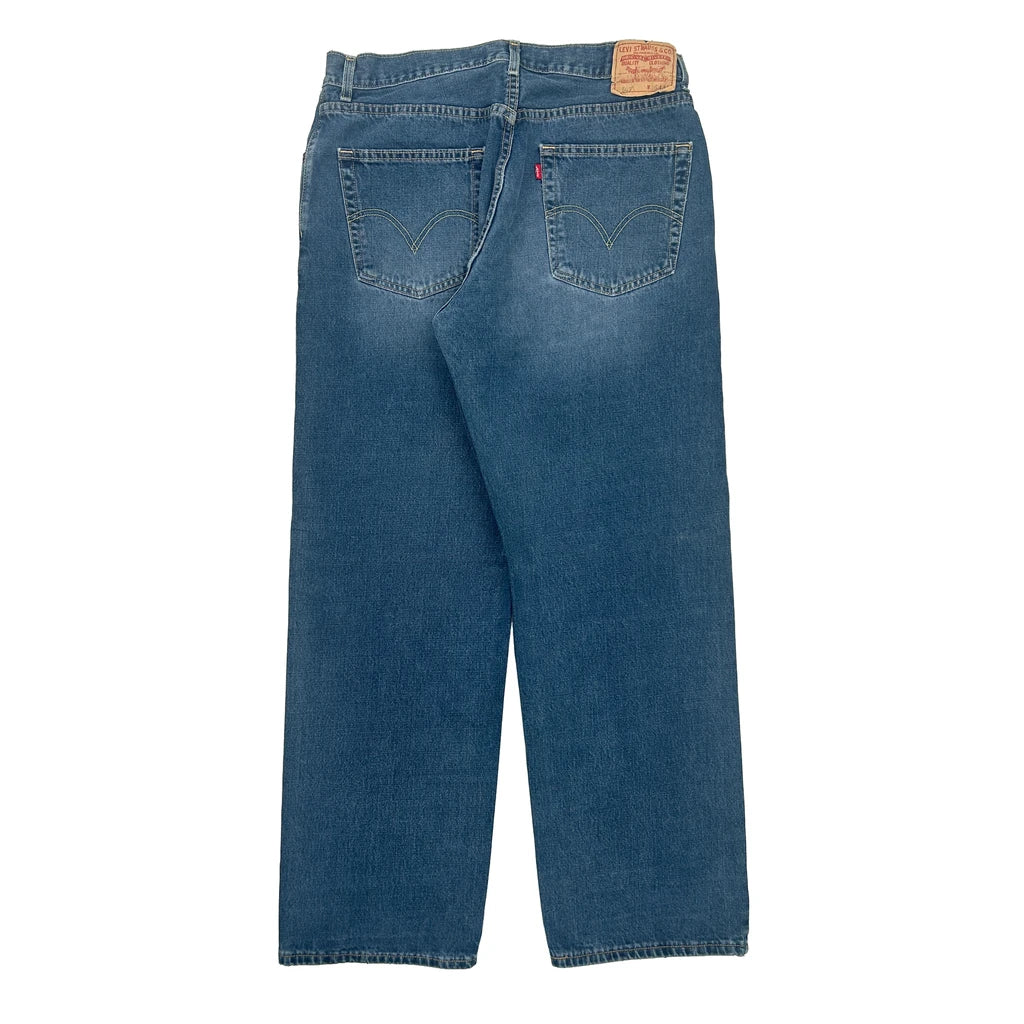 image of 569 Levis Jeans - 36W 32L Blue Cotton