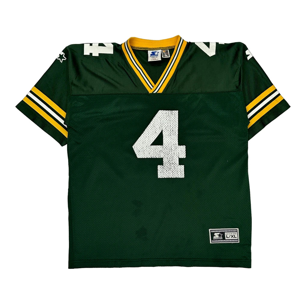 image of Made In Usa Green Bay Packers Starter Nfl Jersey - Large Green Nylon