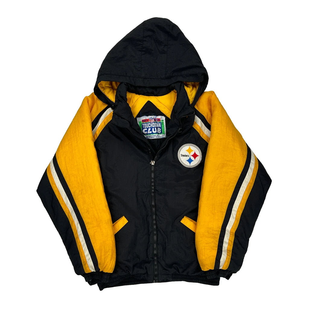 image of Steelers Nfl College Jacket - Large Black Nylon