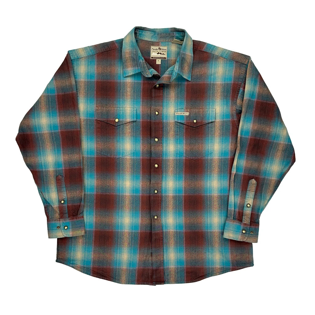 image of Powder River Flannel Shirt - XL Multicoloured Cotton