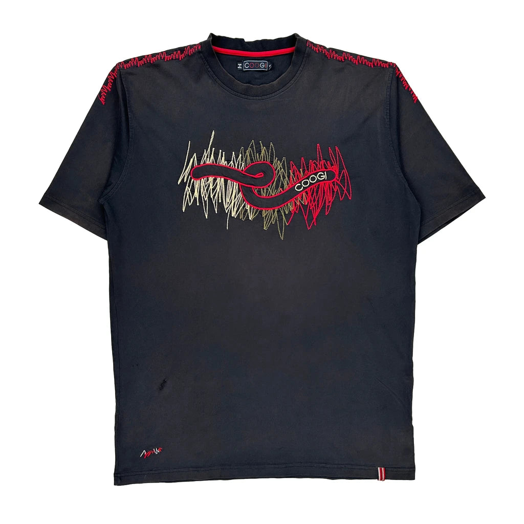 image of Coogi Graphic T-Shirt - 2XL Black Cotton