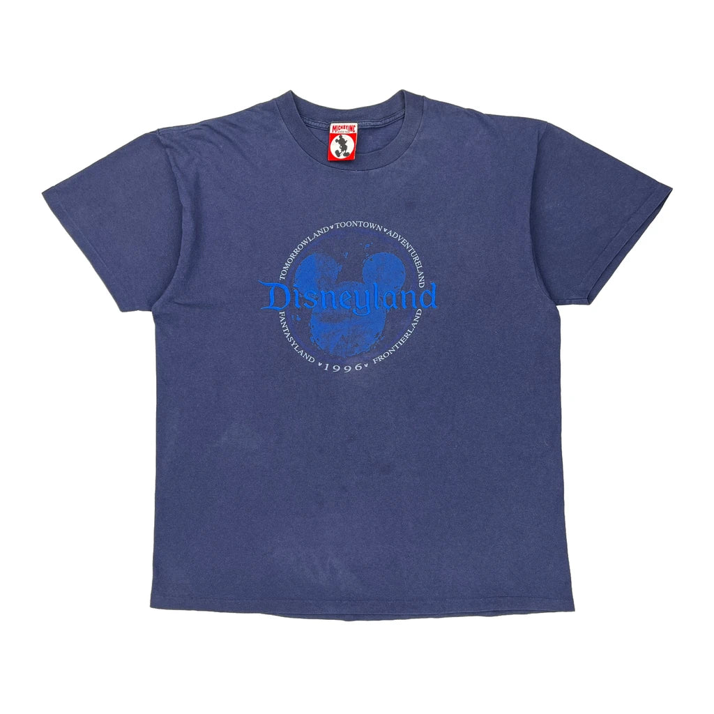 image of Disneyland Mickey Inc Graphic T-Shirt - 2XL Blue Cotton