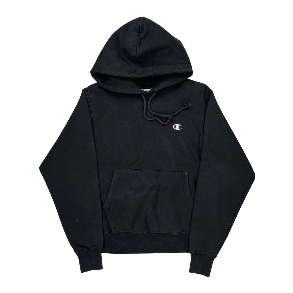 image of Reverse Weave Champion Hoodie - Small Black Cotton Blend