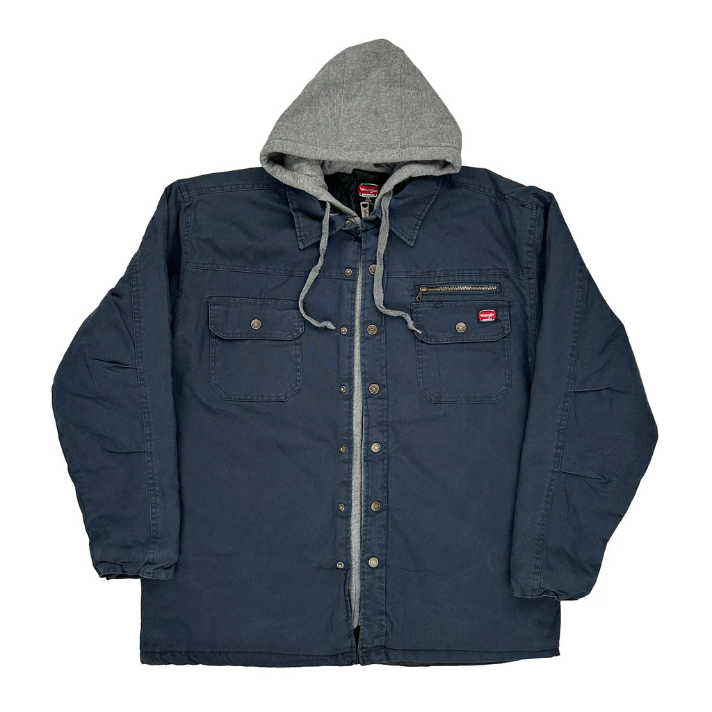 image of Wrangler Jacket - Large Blue Cotton