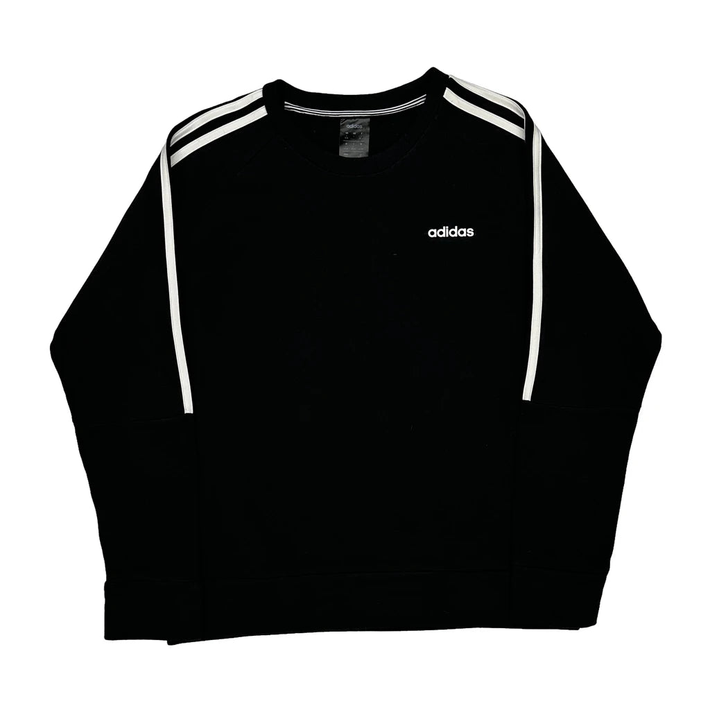 image of Adidas Sweatshirt - Large Black Cotton Blend