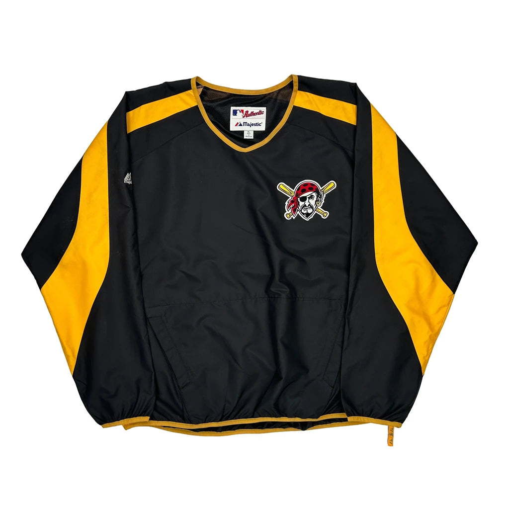 image of Pittsburgh Pirates Majestic Mlb Jersey - XL Black Polyester